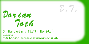 dorian toth business card